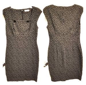 🍁 Calvin Klein Leopard Print Dress